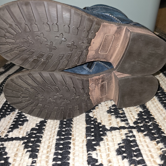 Dromedaris Kara Suede Leather womens  Olive Ankle Boot Size 7 - Picture 6 of 10